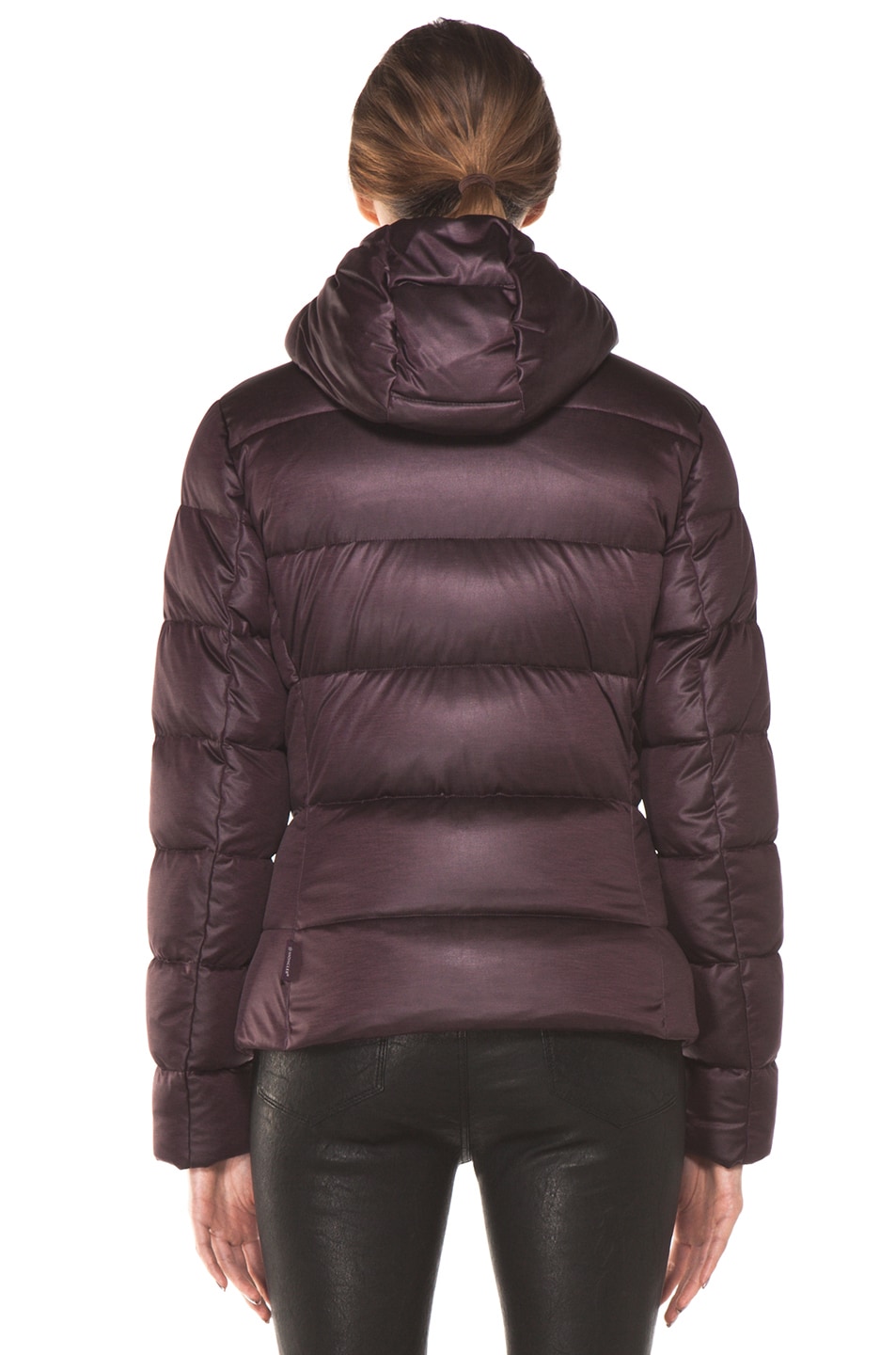 Moncler Jersey Poly Jacket in Burgundy | FWRD