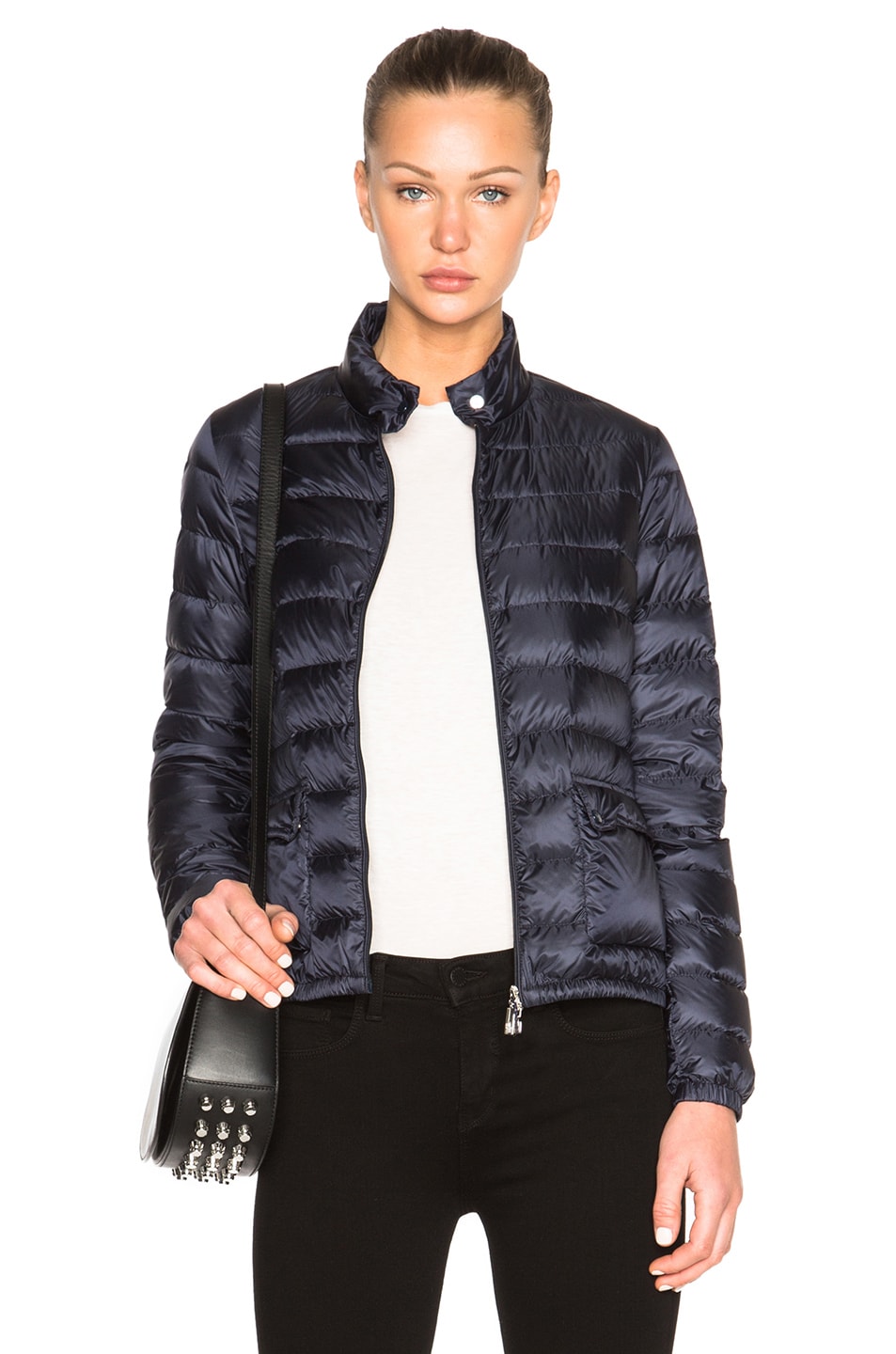 Image 1 of Moncler Lans Polyamide Jacket in Navy