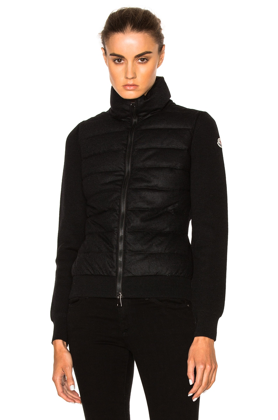 Moncler Maglione Tricot Cardigan Jacket in Black | FWRD