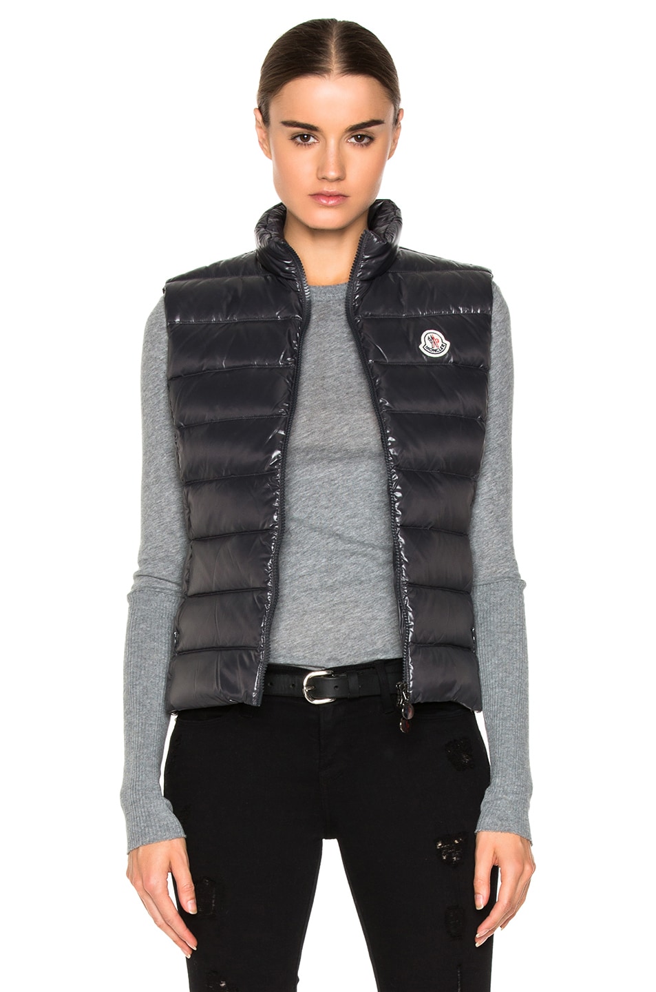 Moncler Ghany Vest in Grey | FWRD