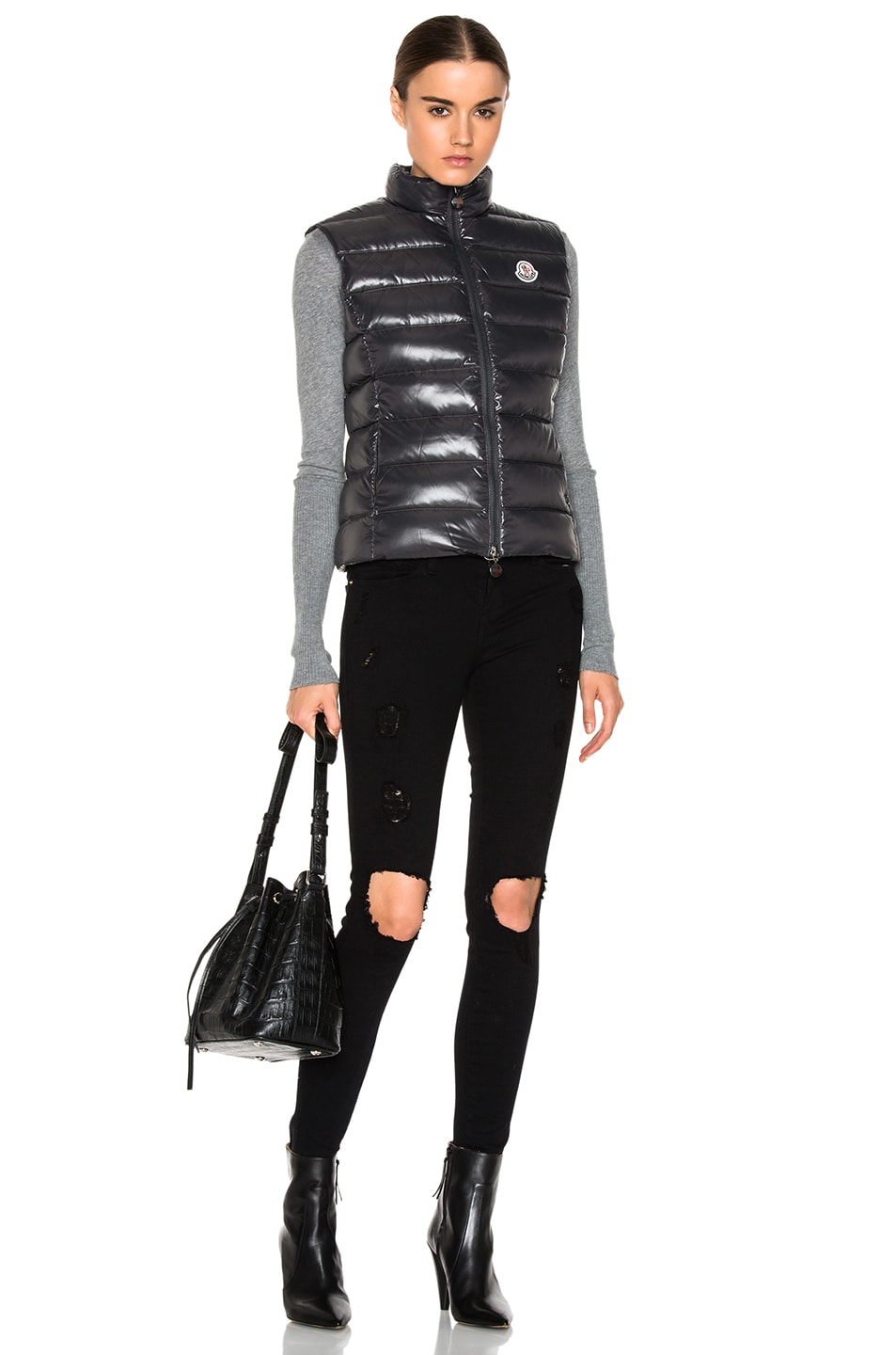 moncler ghany vest grey moncler ghany vest grey