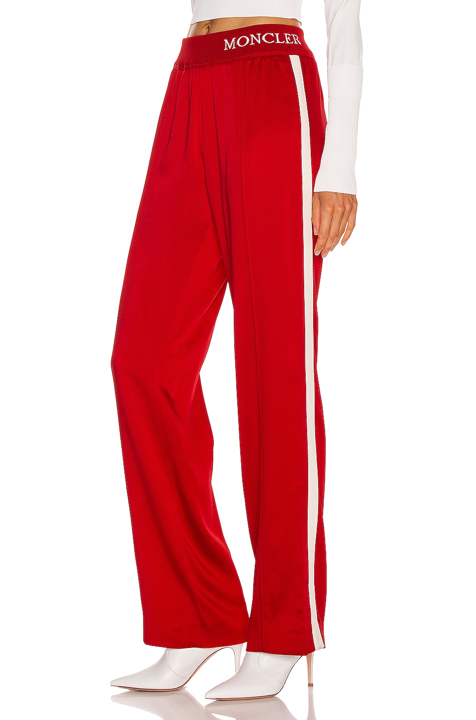 Image 1 of Moncler Logo Track Pant in Red