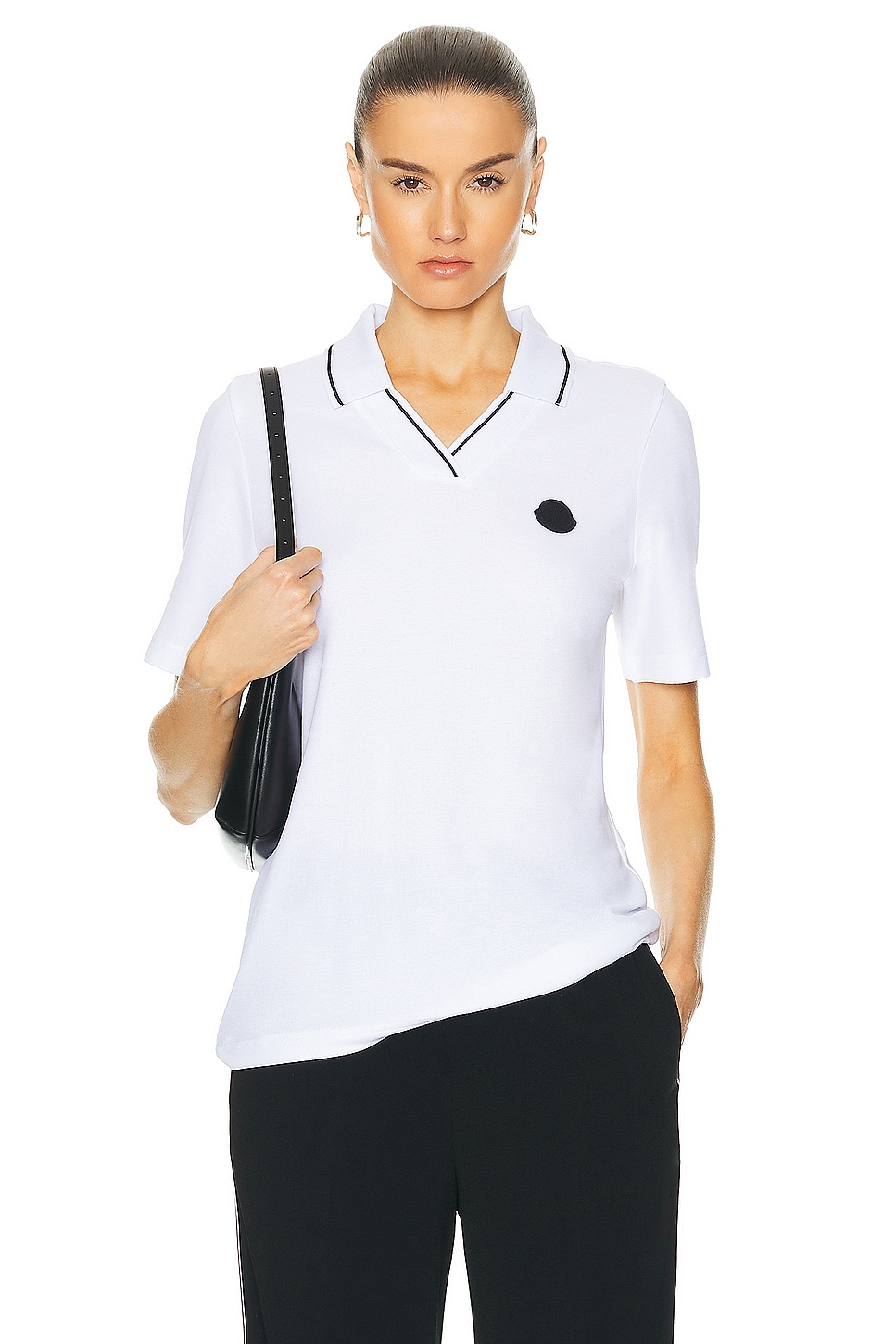 Image 1 of Moncler Tennis Shirt in White