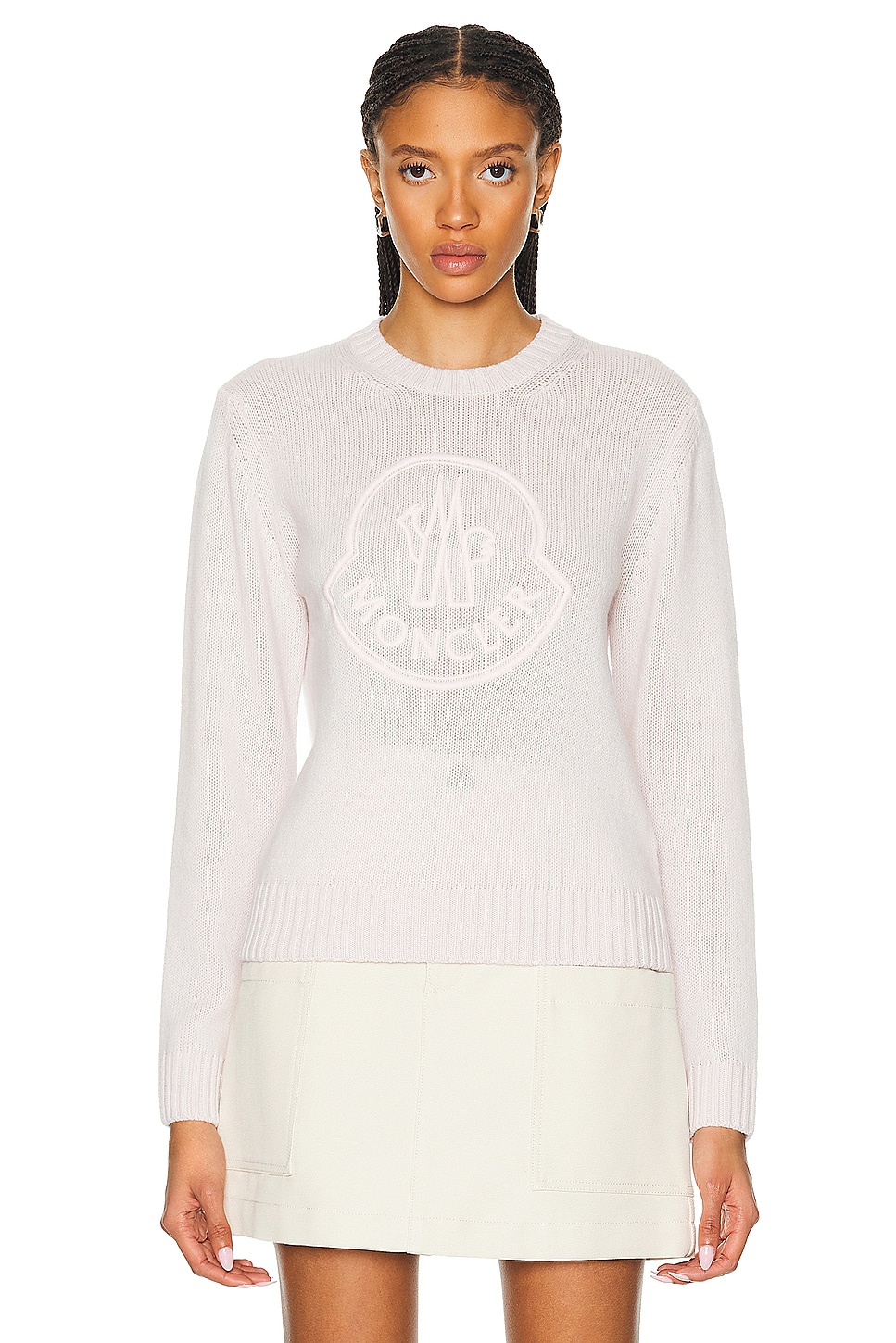 Image 1 of Moncler Crew Neck in Pink