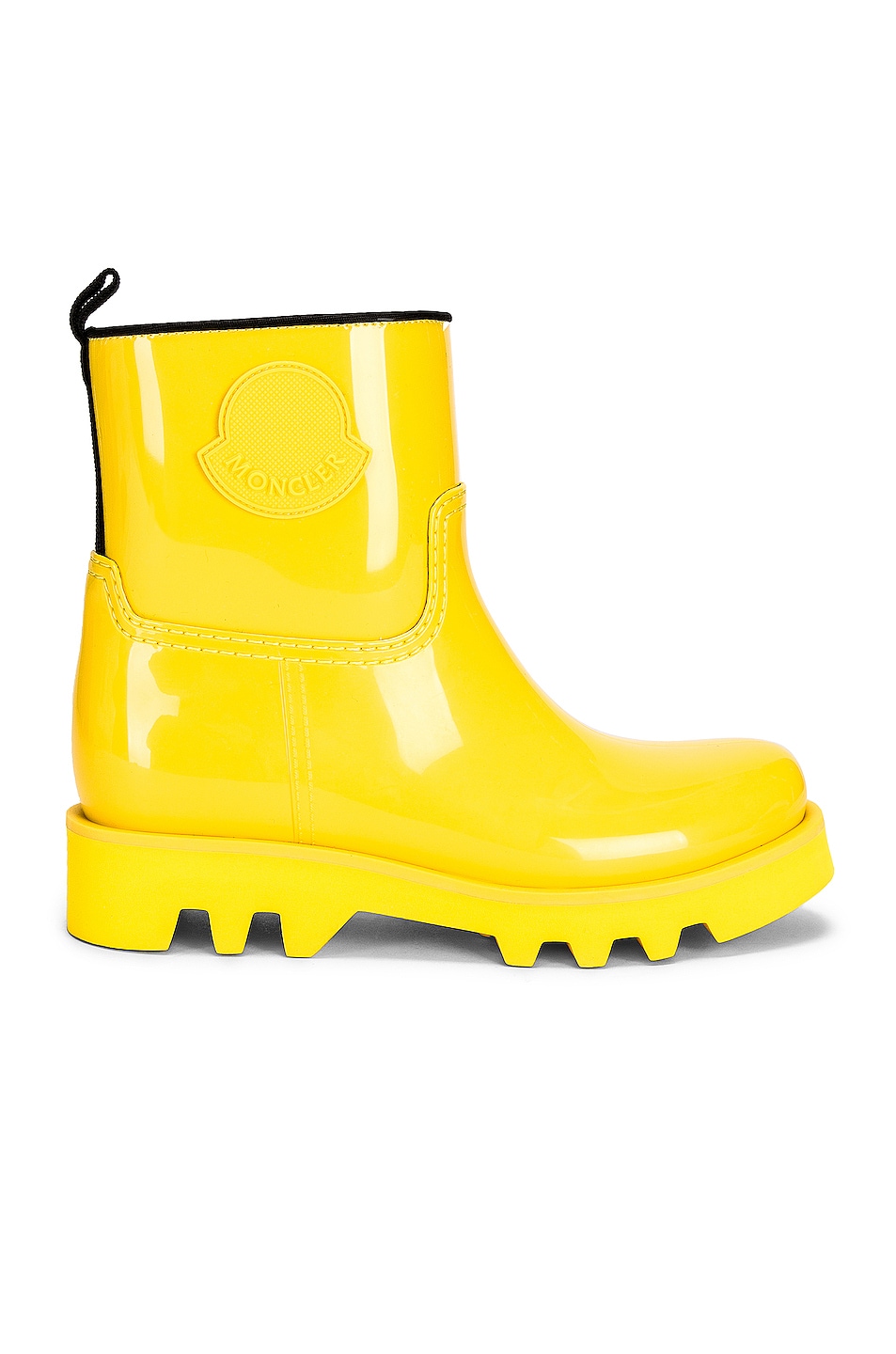 Image 1 of Moncler Ginette Rain Boot in Yellow