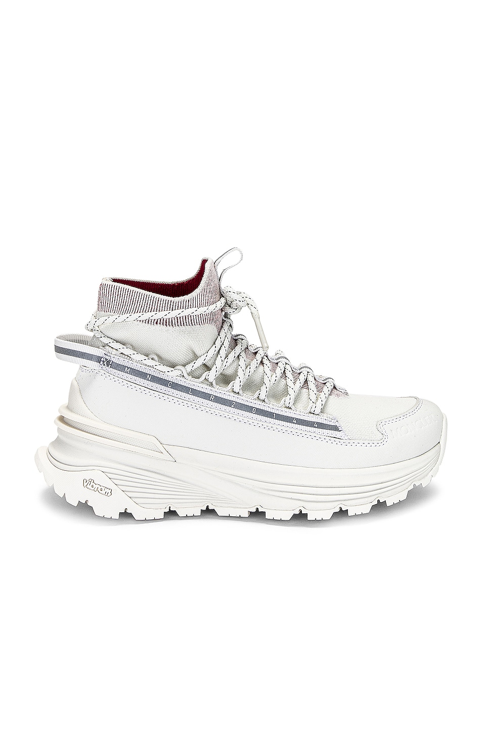 Image 1 of Moncler Knit Runner High Top Sneaker in White