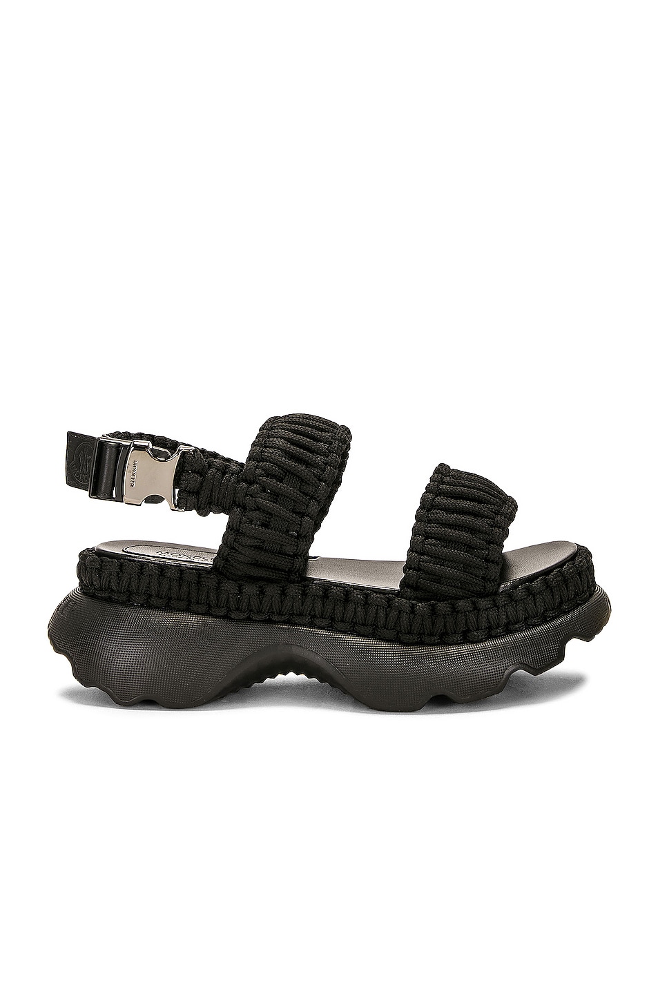 Image 1 of Moncler Belay Woven Sandal in Black