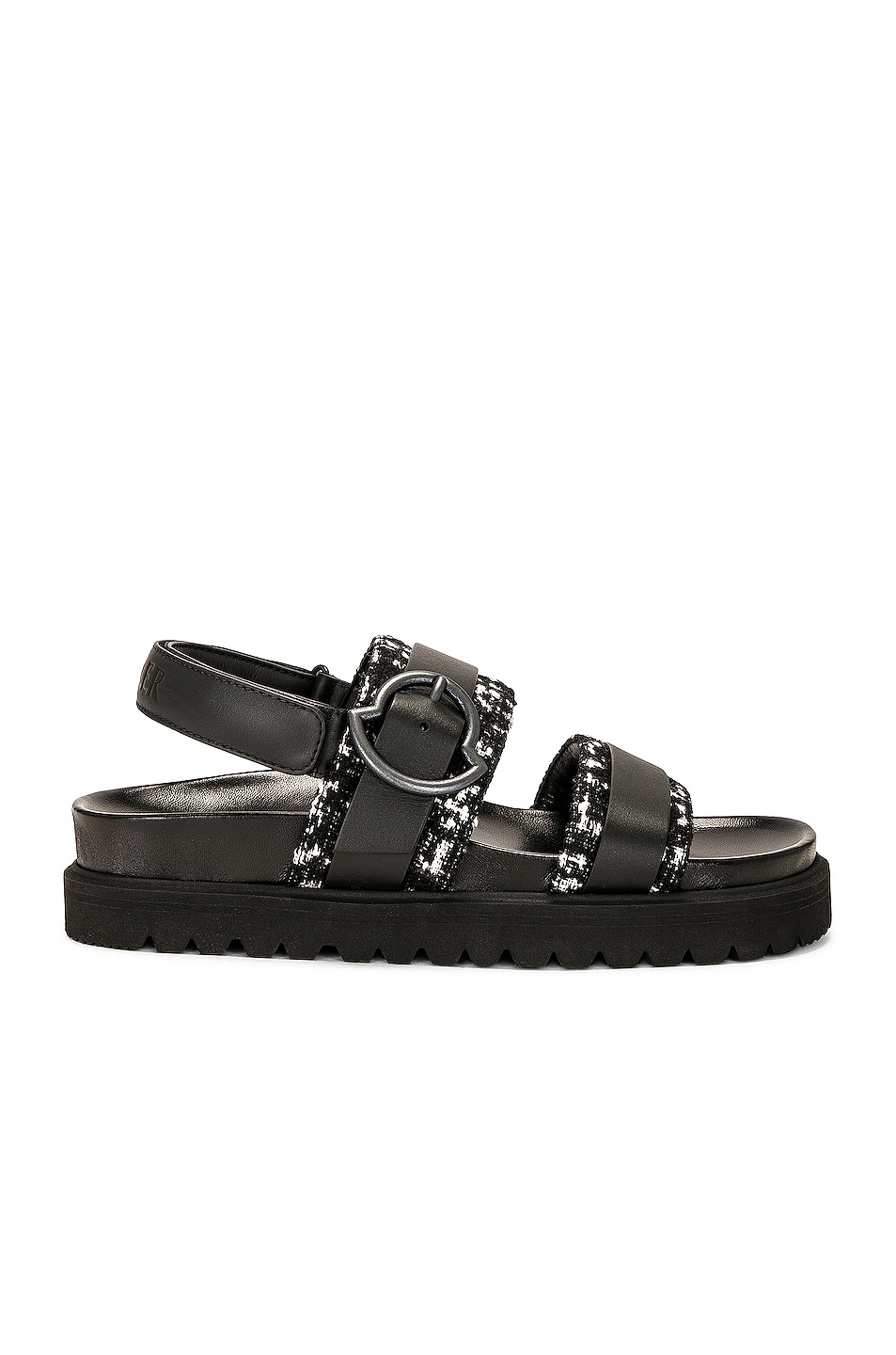 Image 1 of Moncler Bell Buckle Sandal in Black