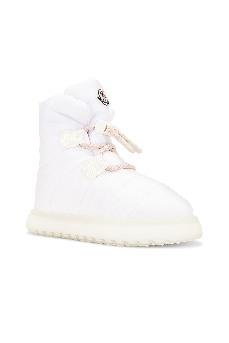 Shop Moncler Gaia Pull Snow Boot In Bright White