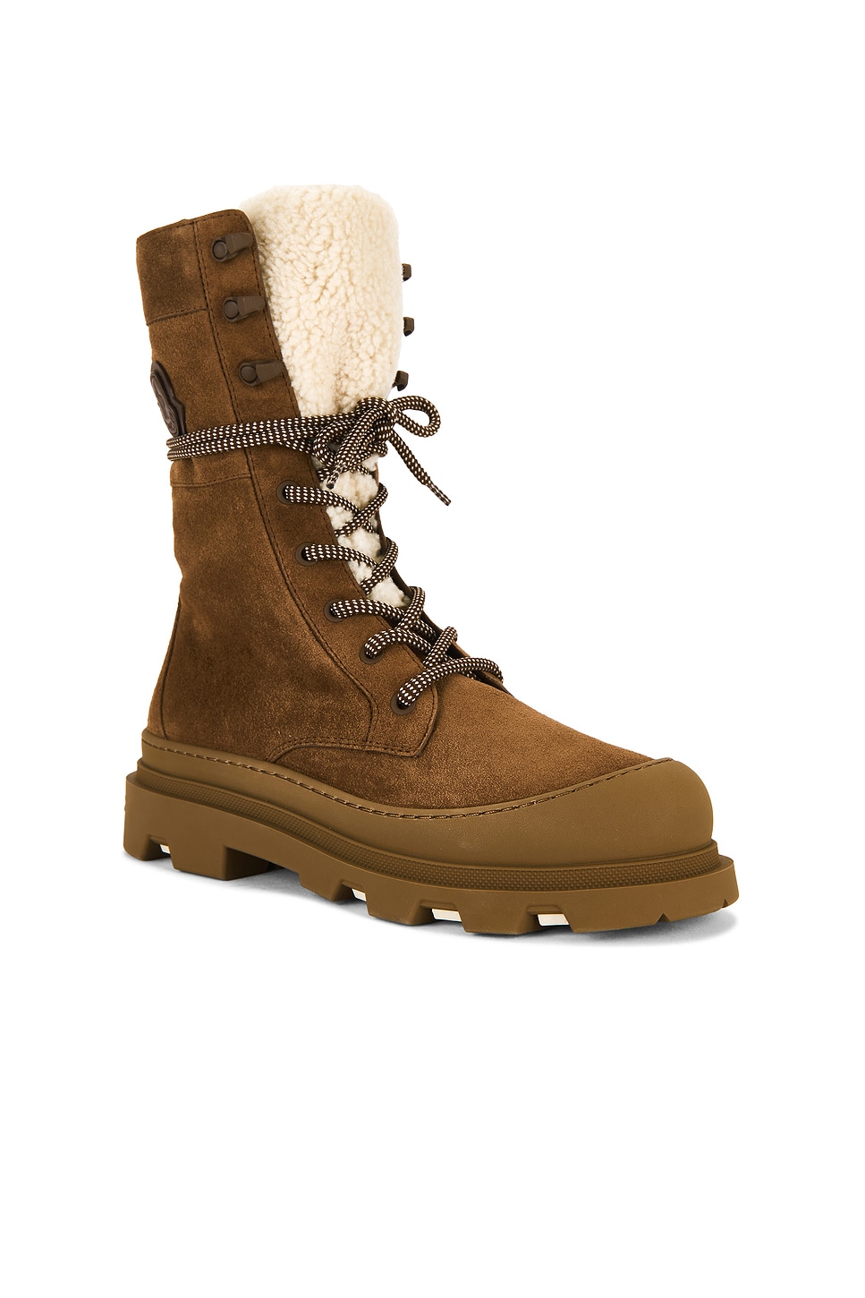 Moncler Vera High Ankle Boot In Brown