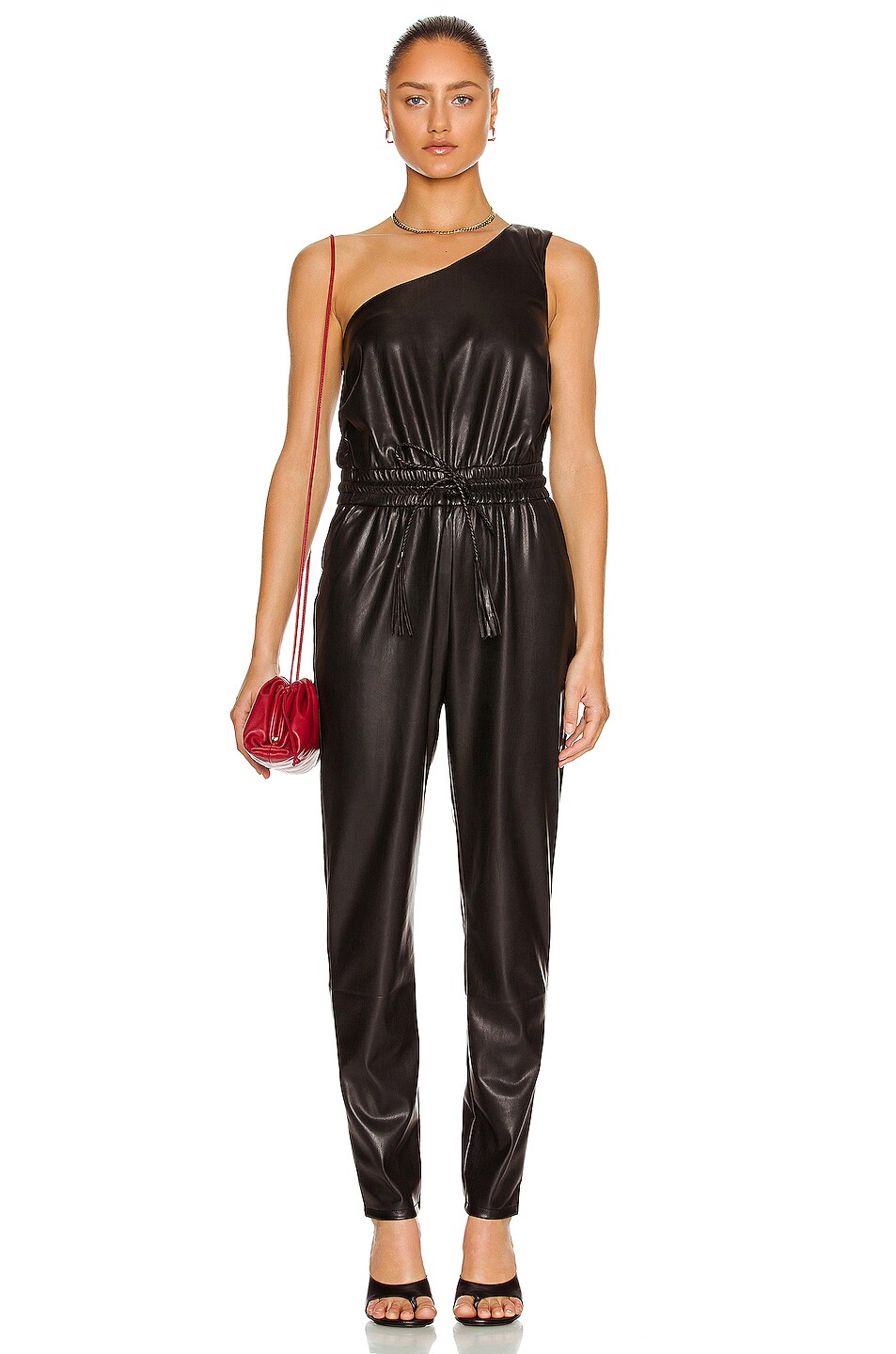 Image 1 of MOTHER The Landslide Hover Jumpsuit in Wax On, Wax Off