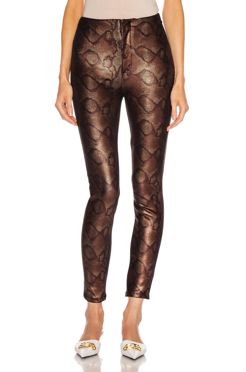 Image 1 of MOTHER High Waisted Seamless Looker Ankle in Slither
