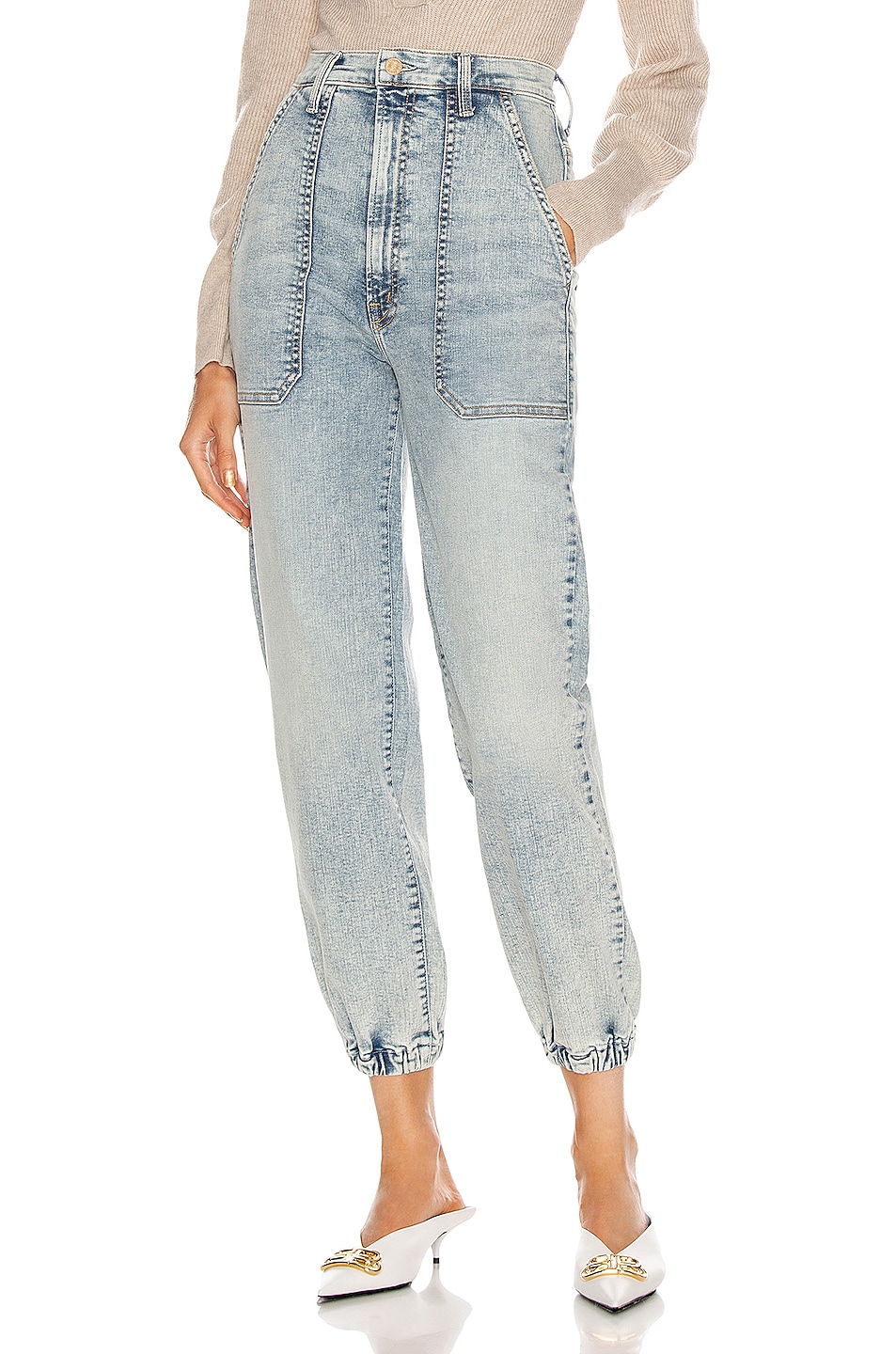mother springy ankle jeans