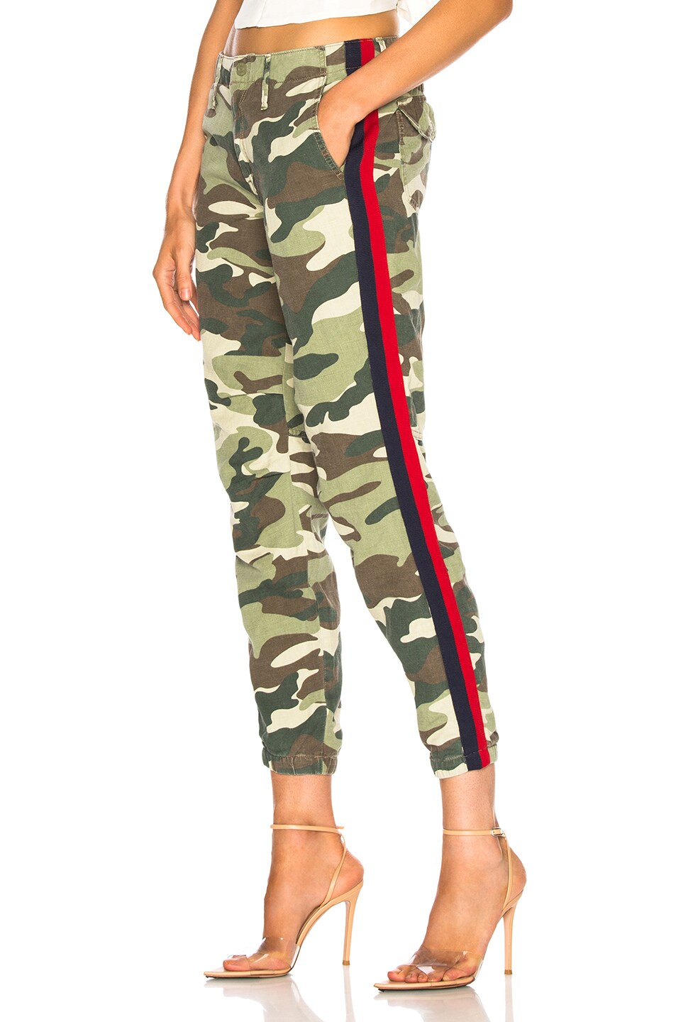 Image 1 of MOTHER The No Zip Misfit Pant in Double Time Camo