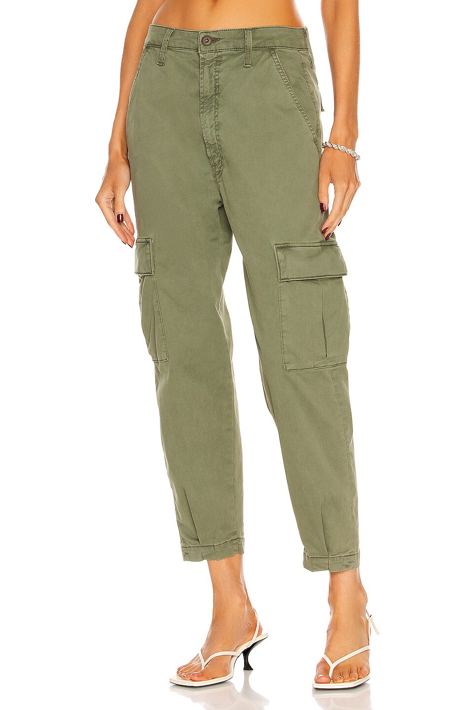 Image 1 of MOTHER The Catch All Cargo Ankle Pant in Cypress