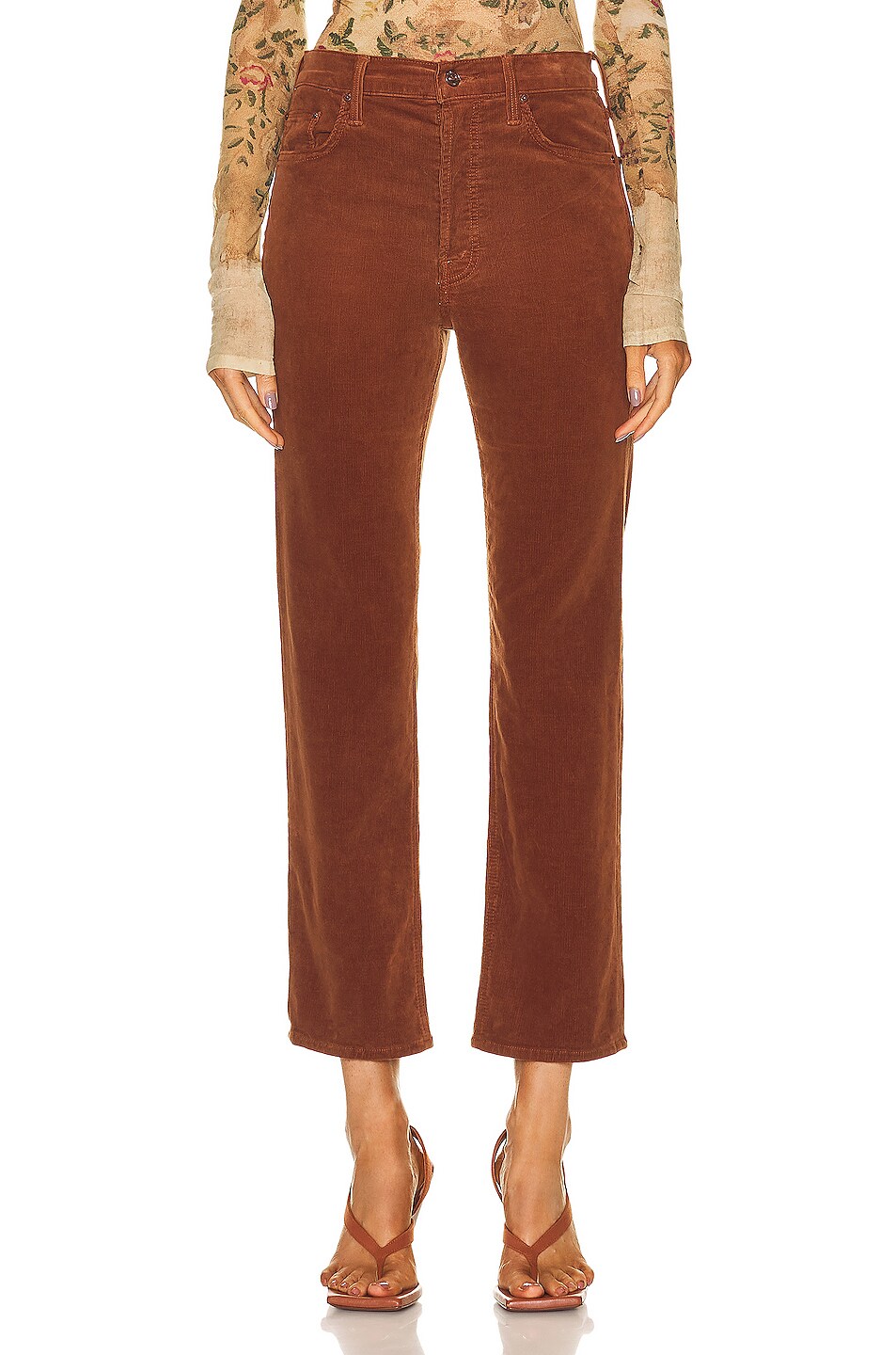 Image 1 of MOTHER Tomcat Ankle Pant in Friar Brown