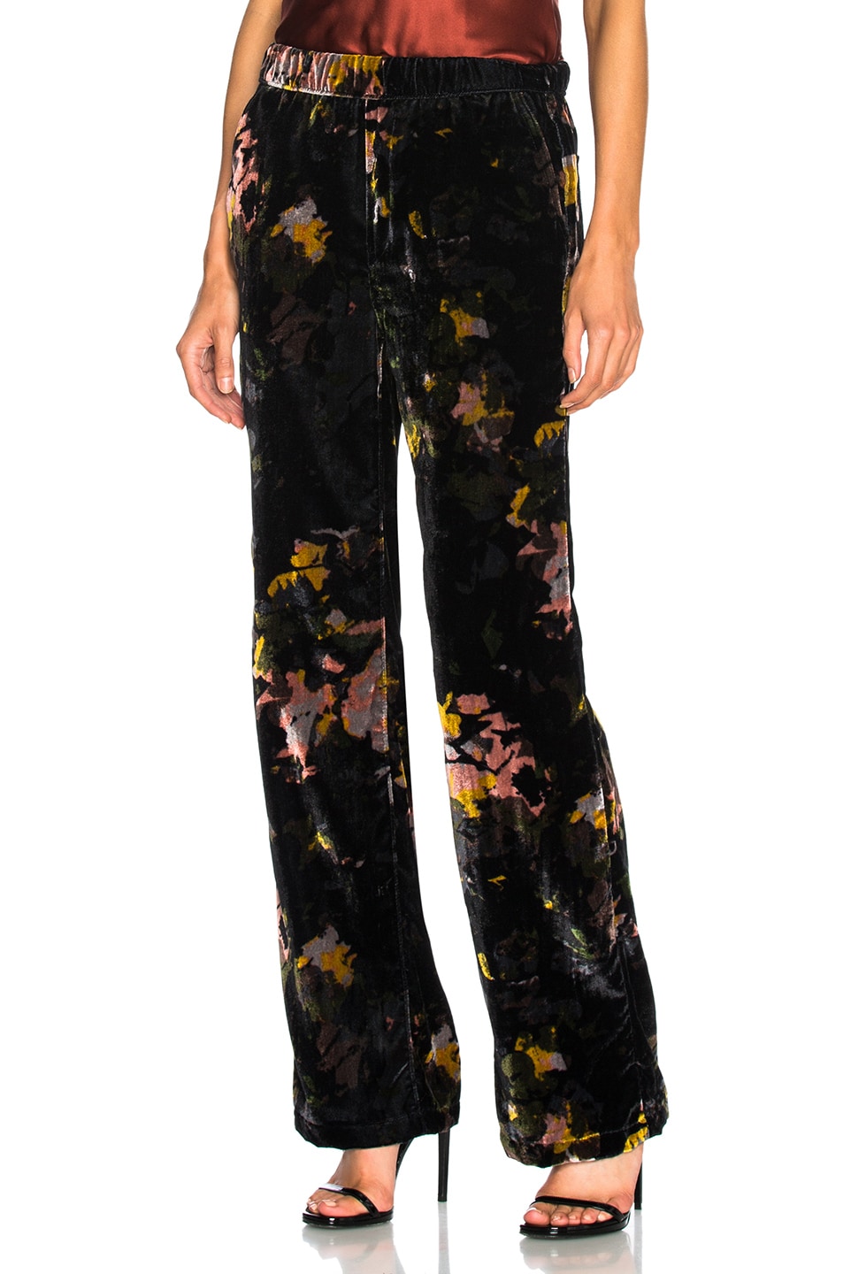 Image 1 of MOTHER Quickie Greaser Ankle Pant in Carpet Matches The Drapes