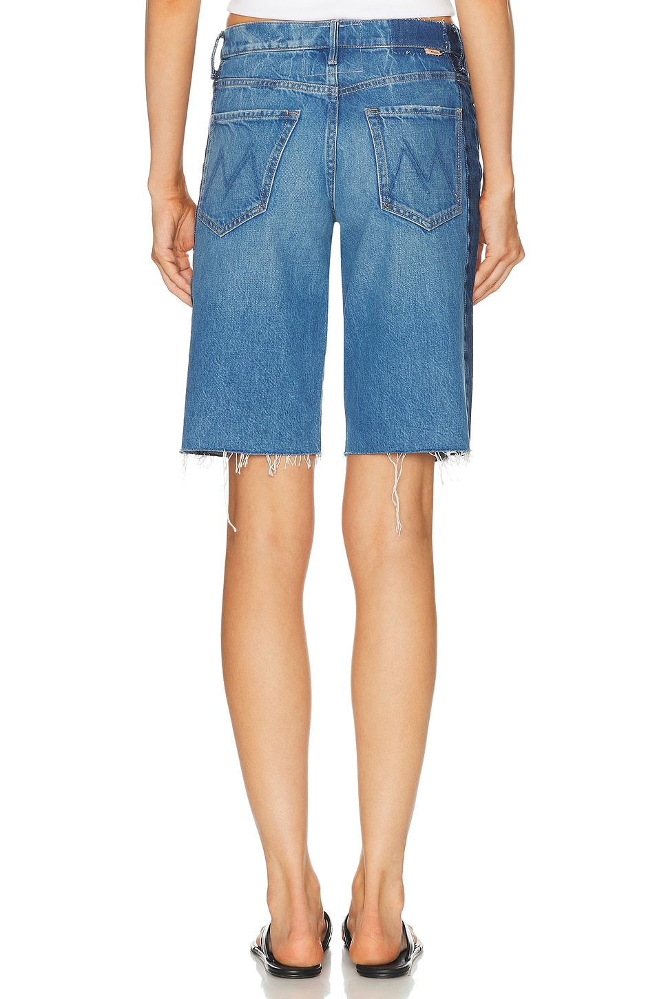 MOTHER The Mid Rise Maven Bermuda Fray Shorts | Thumbnail 4