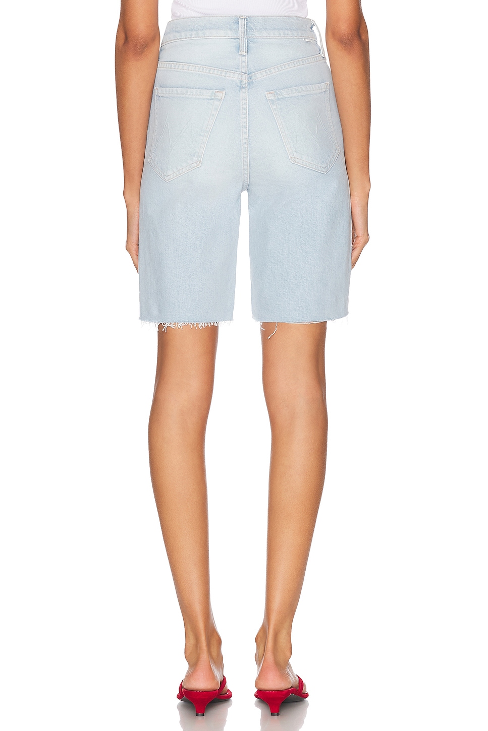 High Waisted Rider Bermuda Short Fray - Thumbnail 4