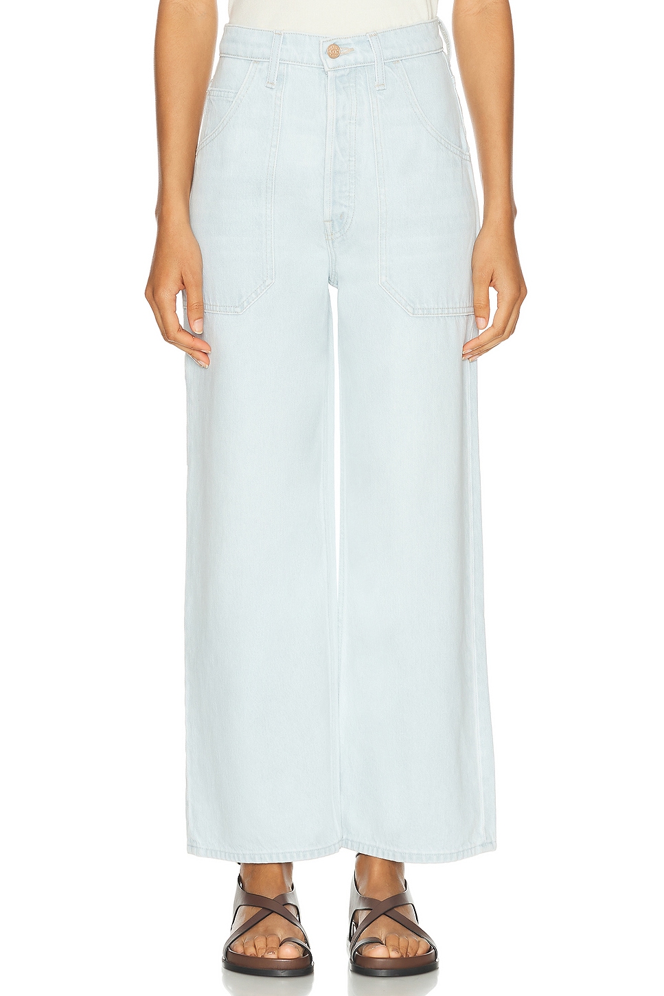 High Waisted Smoothie Carpenter Ankle in Blue