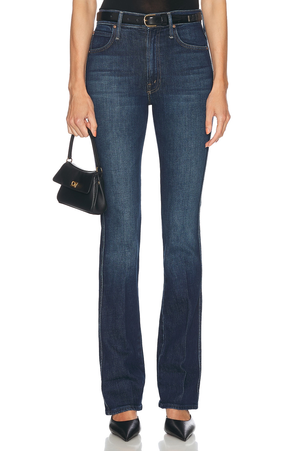 MOTHER The Mid Rise Smokin' Double Heel