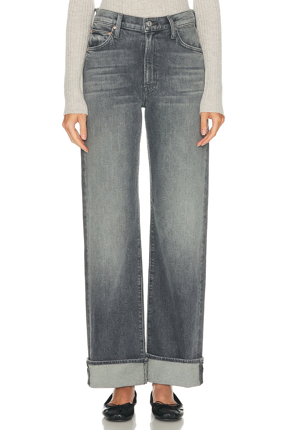 Image 1 of MOTHER The Dodger Skimp Cuff Jeans in Moshpit Memories