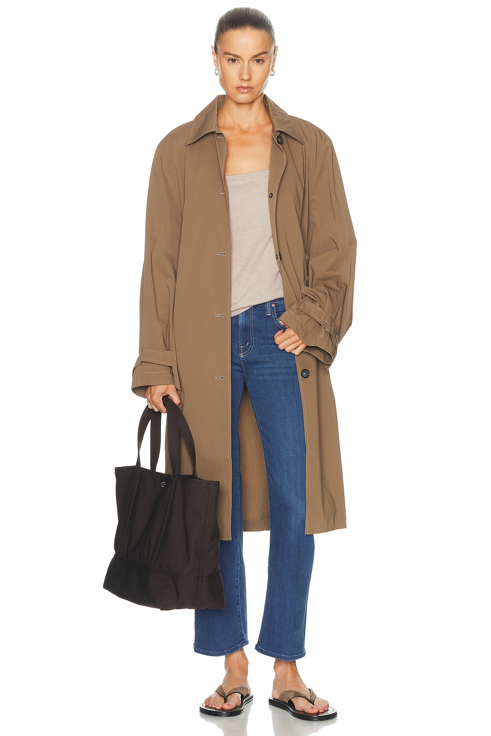 MOTHER The Mid Rise Rambler Zip Flood Jeans thumbnail