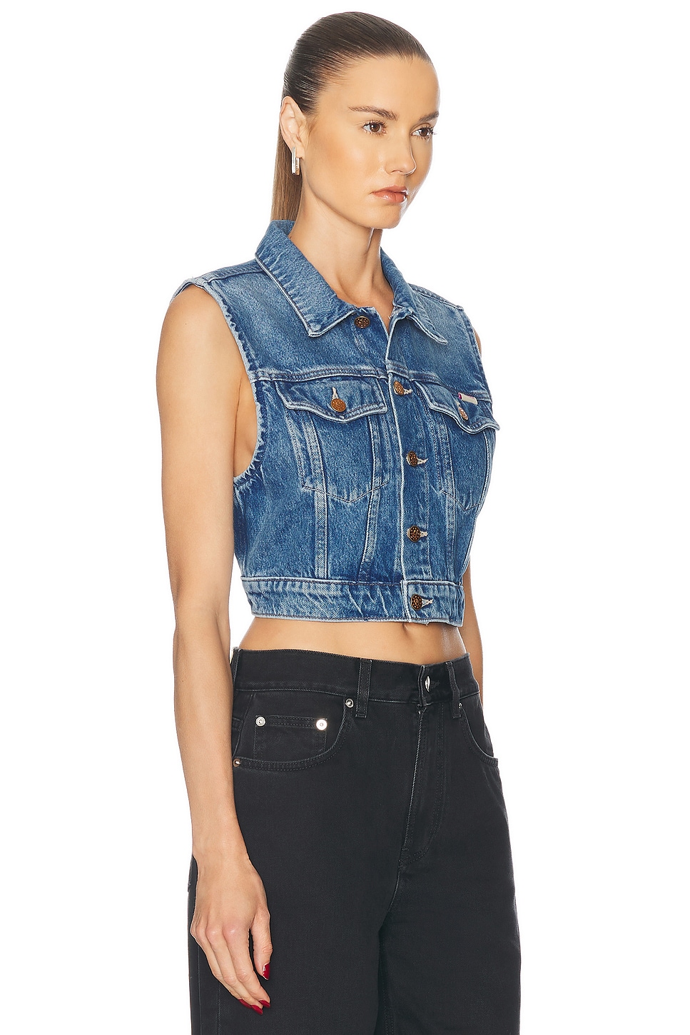 Mother The Chiclet Vest In Dine N' Dash