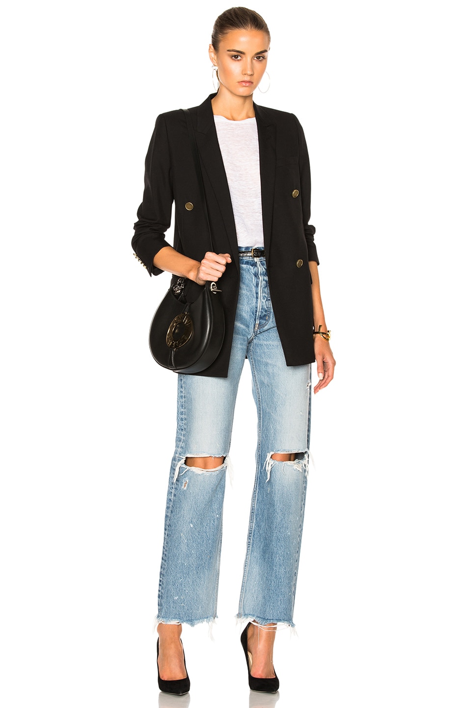 MOUSSY Odessa Wide Straight in Blue | ModeSens