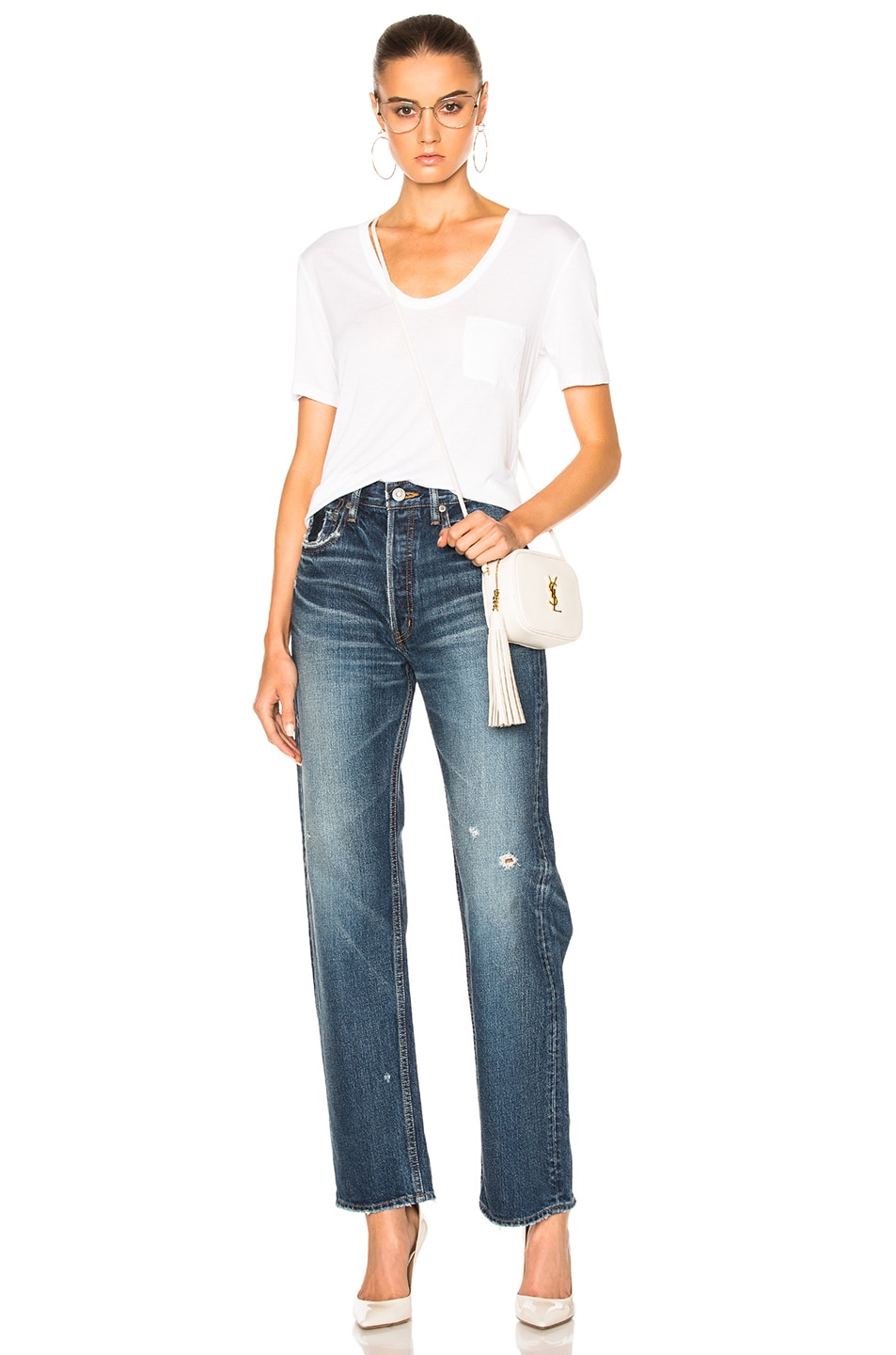 MOUSSY Wide Straight, Blue | ModeSens