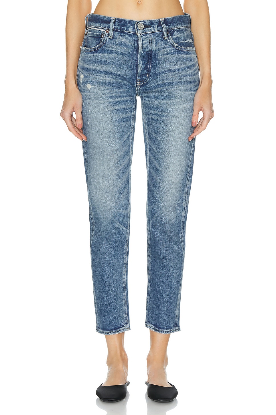 Image 1 of Moussy Vintage Annesdale Tapered in Blue