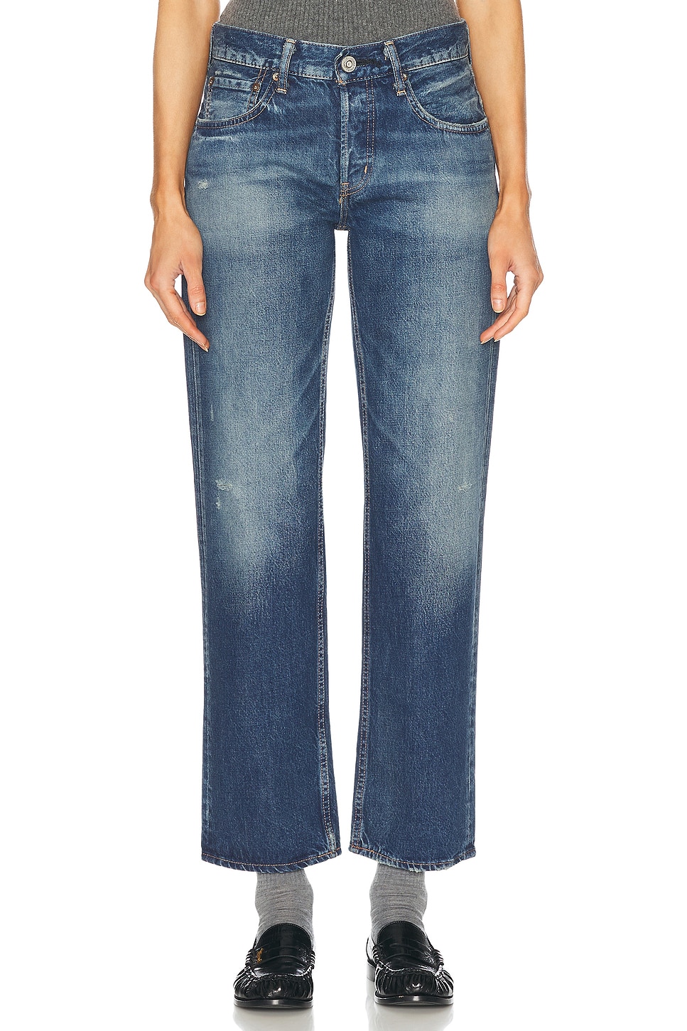 Image 1 of Moussy Vintage Ridgefield Straight Low in Blue