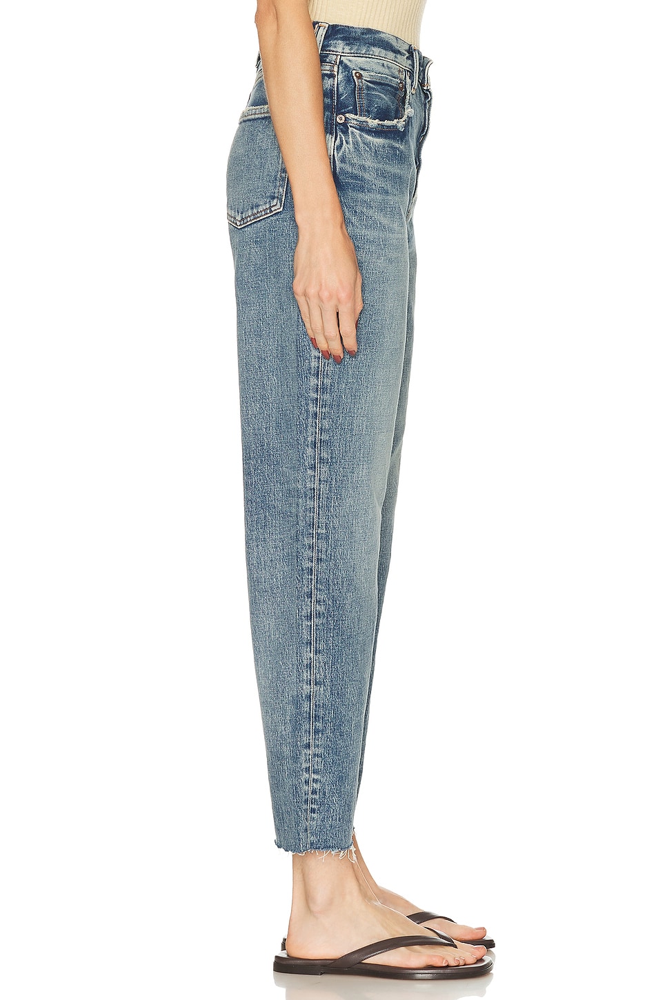 Image 3 of Moussy Vintage Plainedge Wide Straight in Blue