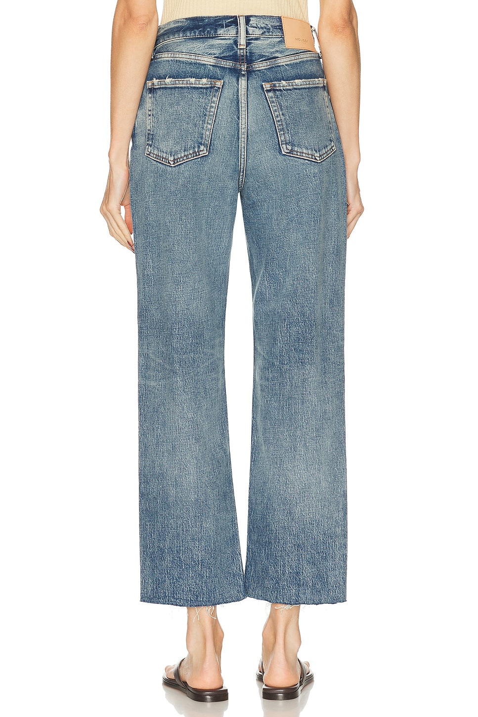 Image 4 of Moussy Vintage Plainedge Wide Straight in Blue
