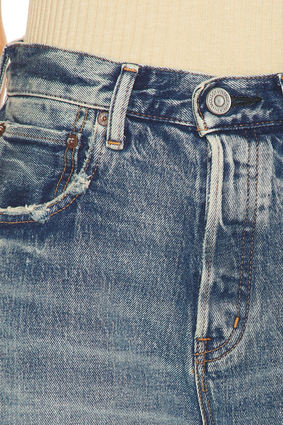 Image 6 of Moussy Vintage Plainedge Wide Straight in Blue