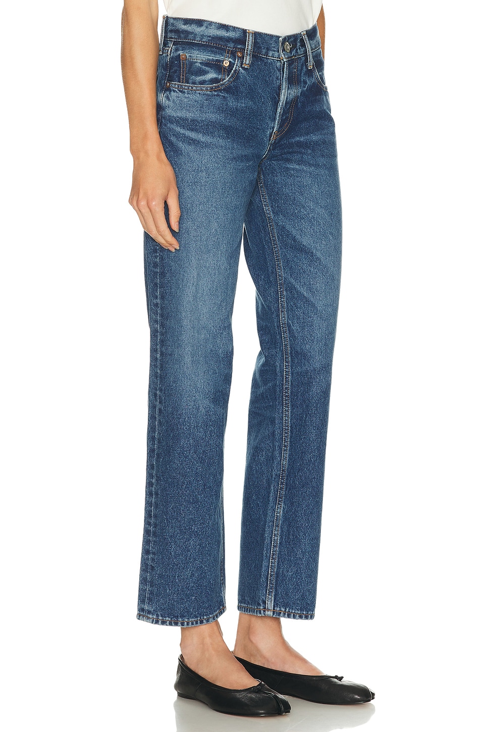 Image 2 of Moussy Vintage Philadelphia Straight Jeans in Blue