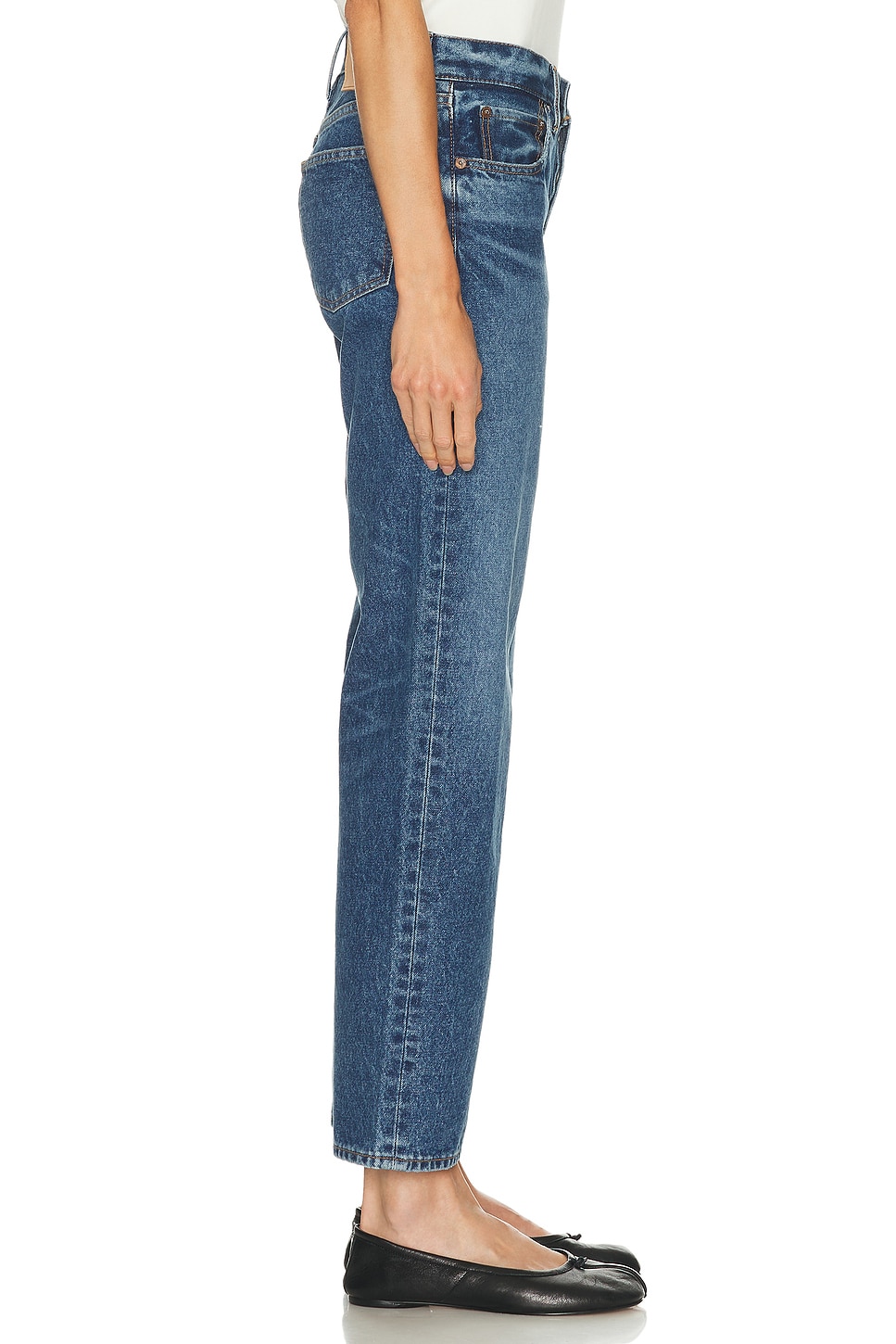 Image 3 of Moussy Vintage Philadelphia Straight Jeans in Blue
