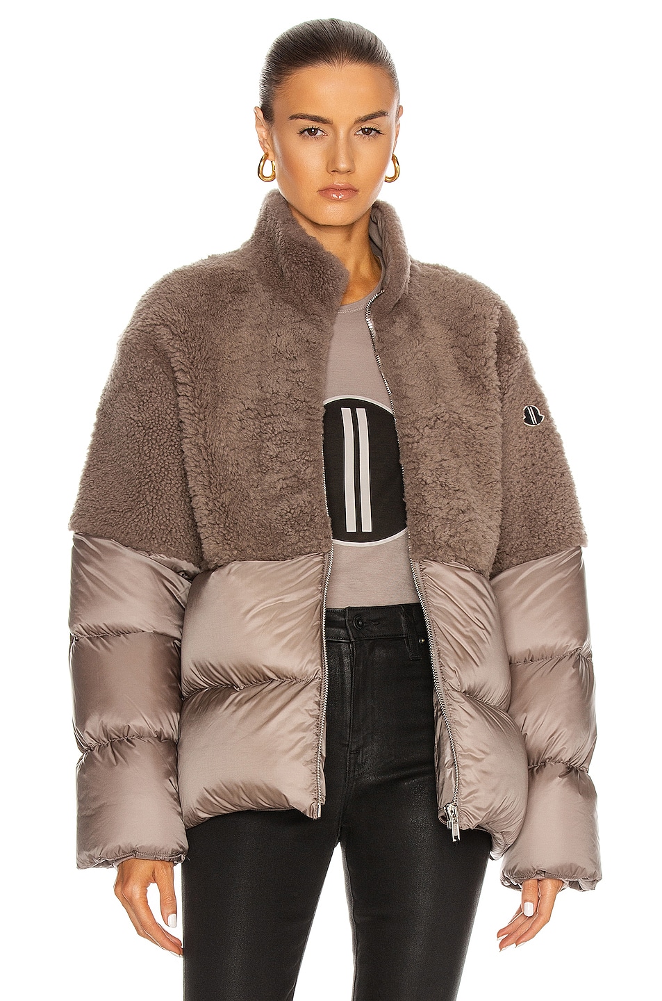 Image 1 of Moncler + Rick Owens Coyote Coat in Dust