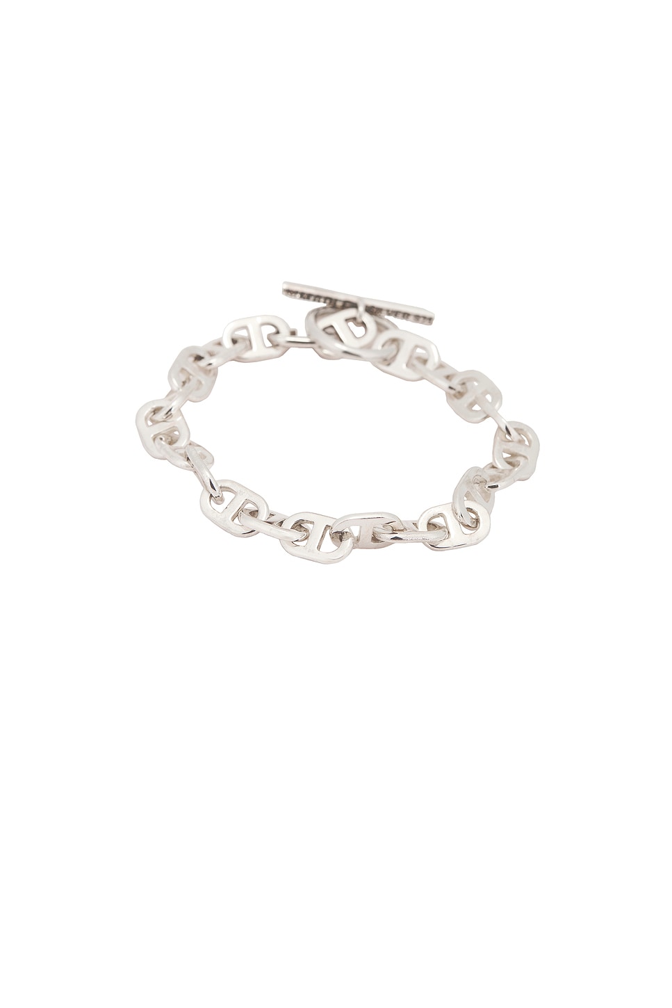 Chain Link Bracelet 7Mm in Metallic Silver