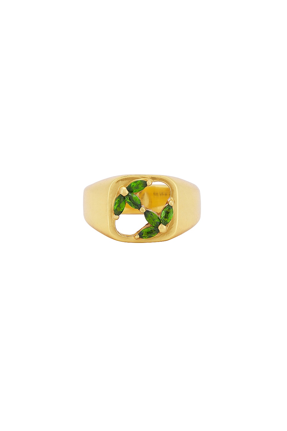 Image 1 of MAPLE 3am Signet Ring in 14K Gold Plated