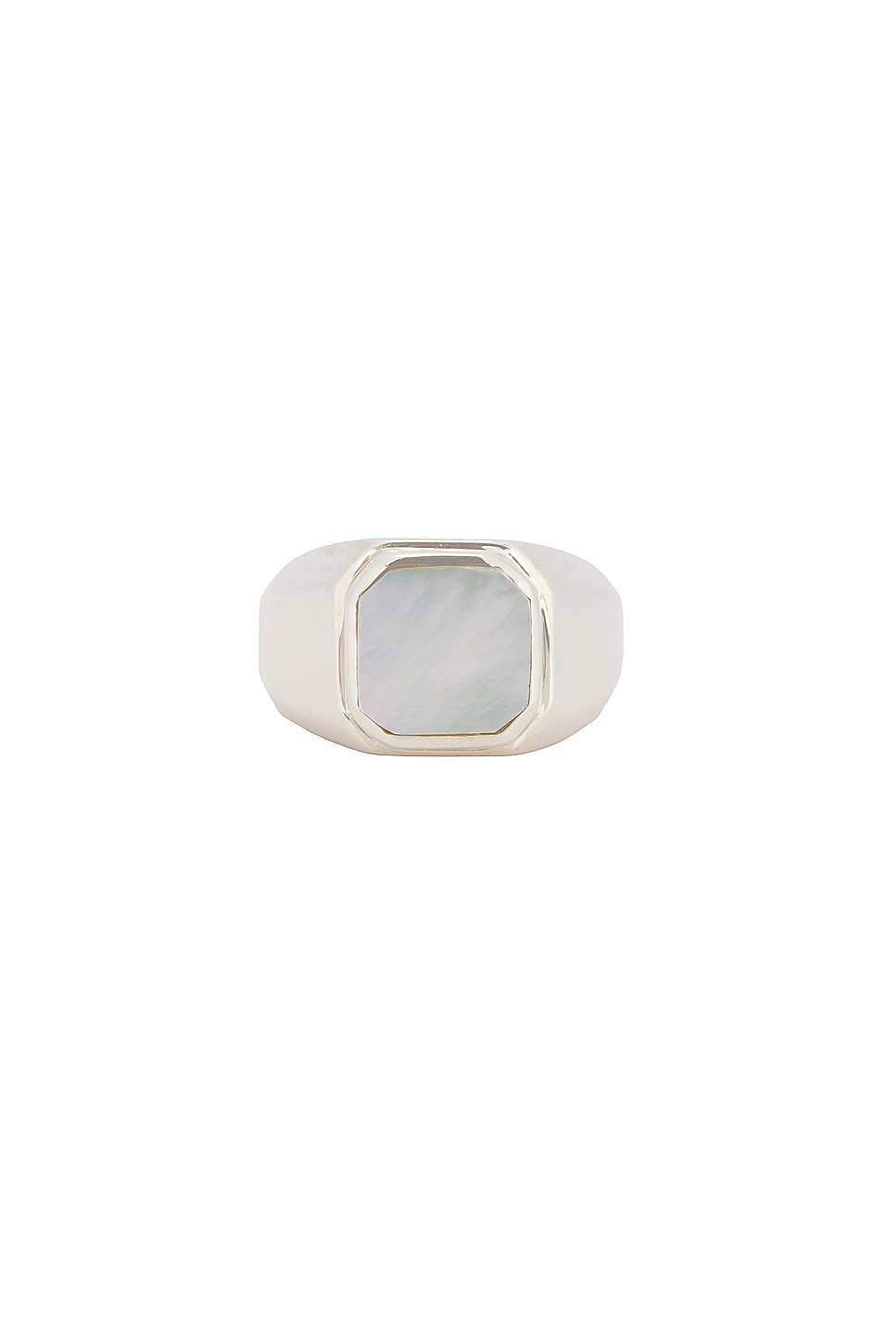 Image 1 of MAPLE Duppy Signet Ring in Silver 925 & Mother Of Pearl