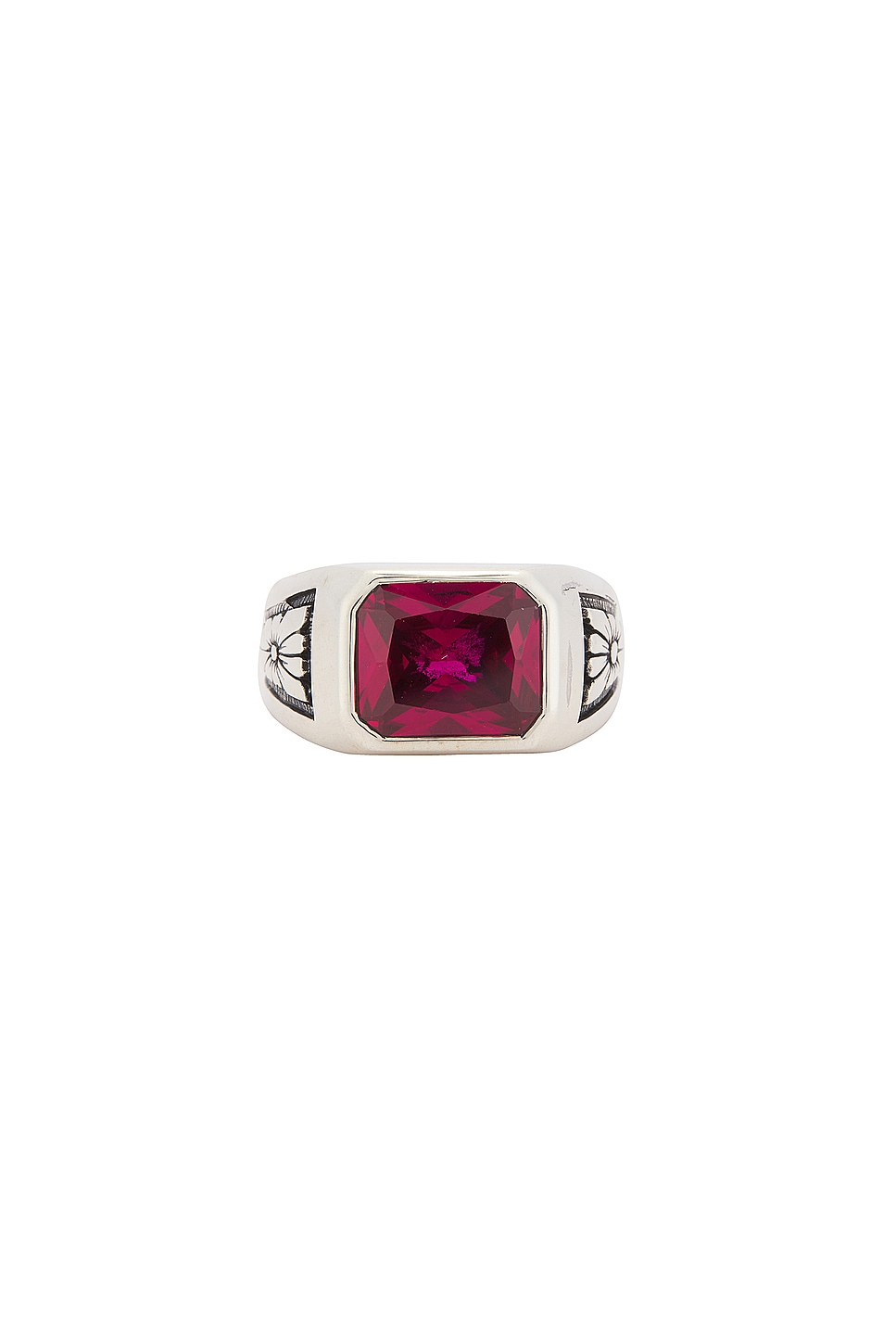 Image 1 of MAPLE Midnight Ring Slim in Silver 925 & Ruby
