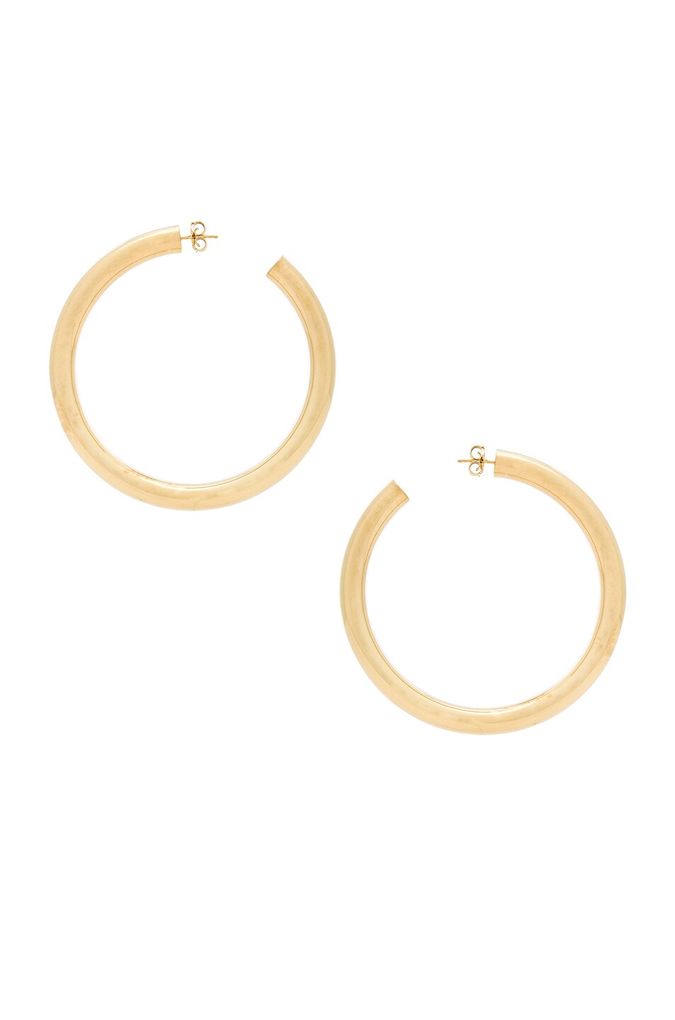 Image 1 of Marques ' Almeida Hoop Earrings in Gold