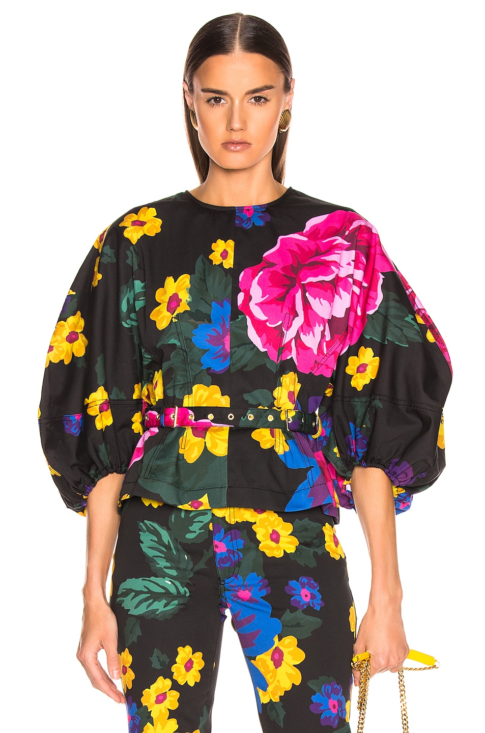 Image 1 of Marques ' Almeida Curved Sleep Top in Giant Flower