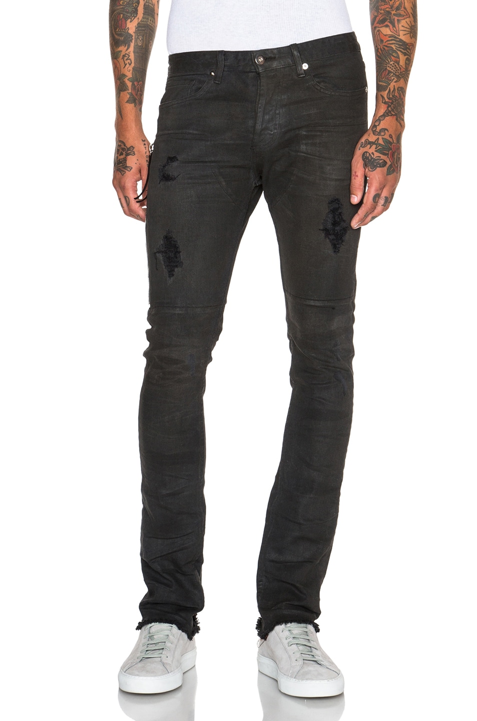 Image 1 of Mr. Completely Clear Wax Jeans in Grey