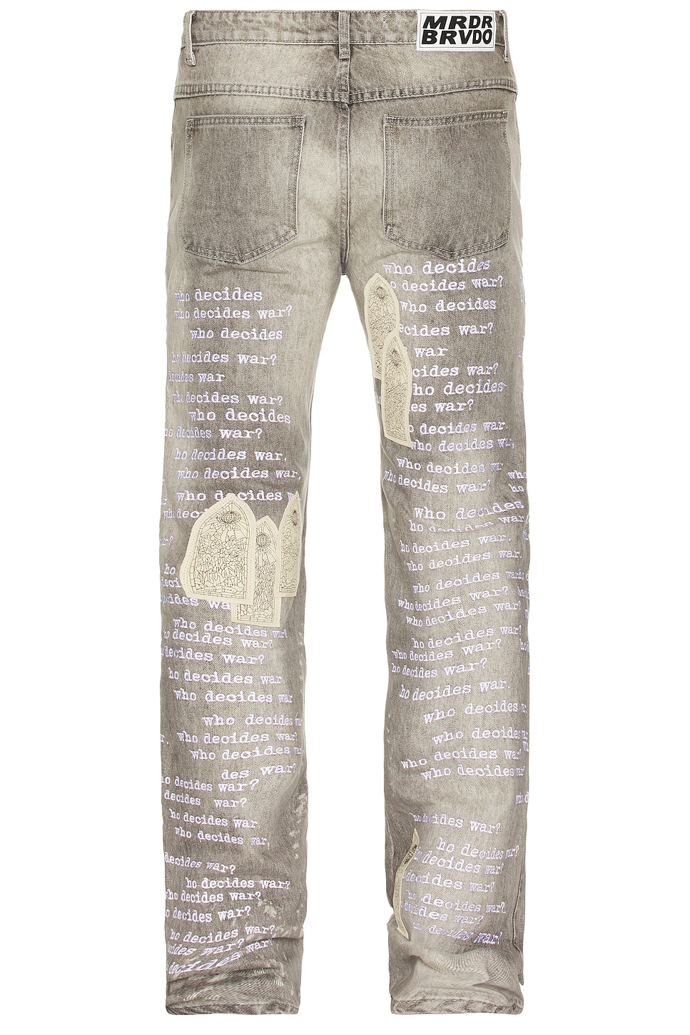 Shop Who Decides War By Ev Bravado Scripture Denim In Vintage Grey