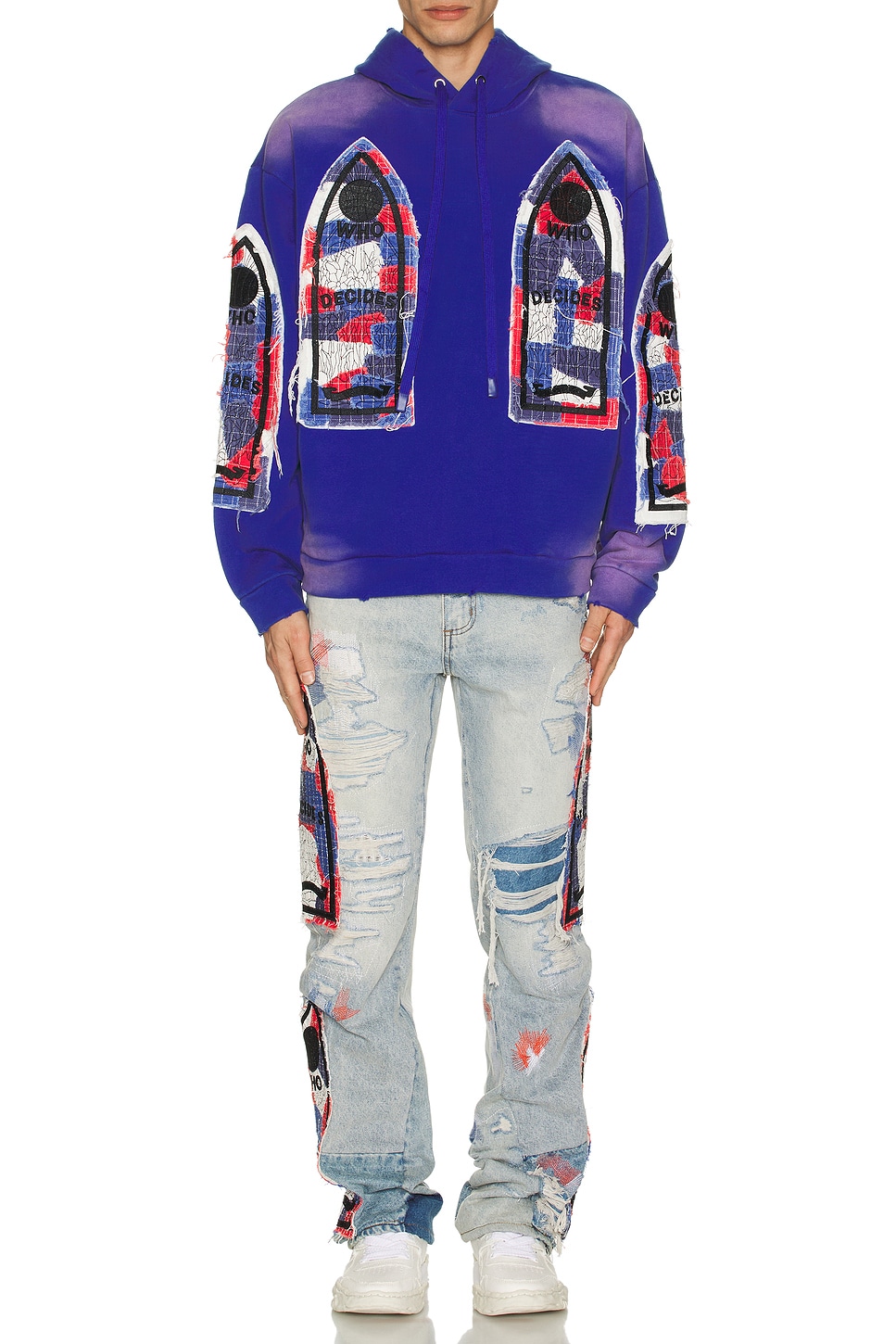 Image 1 of Who Decides War by Ev Bravado Glory Denim Jeans in Multi