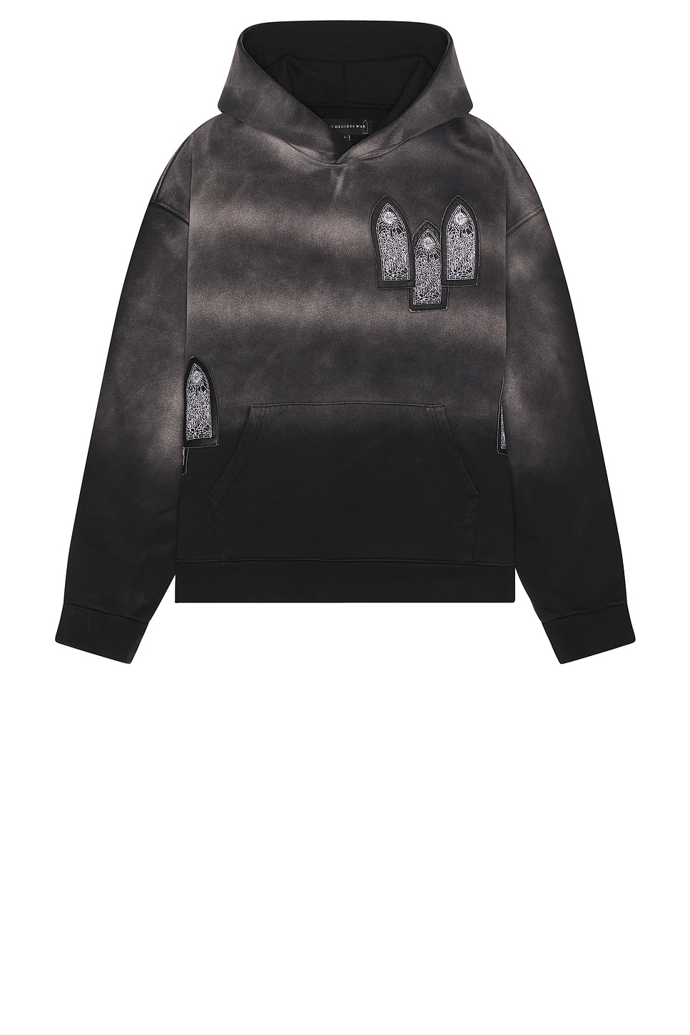 Shop Who Decides War By Ev Bravado Faded Hooded Pullover In Coal