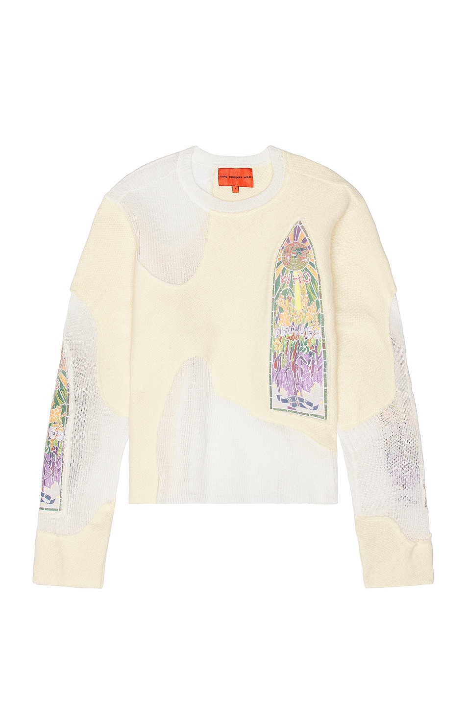 Image 1 of Who Decides War by Ev Bravado Veiled Collegiate Sweater in Cloud