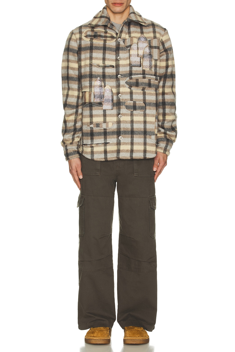 Image 1 of Who Decides War by Ev Bravado Heavy Duty Flannel in Tan
